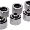 Комплект фитинги Alphacool HT 16mm - G1/4, 90°, Хром, 6-pack
