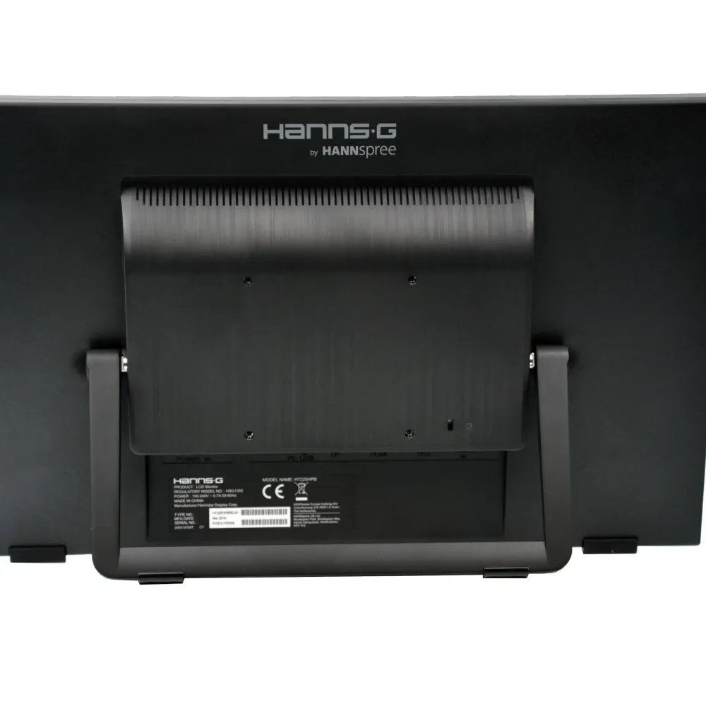 Тъч монитор HANNSPREE HT225HPB, LED, 21.5 inch, Wide, Full HD, Display Port, VGA, HDMI, Черен