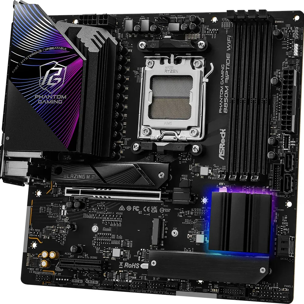 Дънна платка ASRock B850M RIPTIDE WIFI7 socket AM5