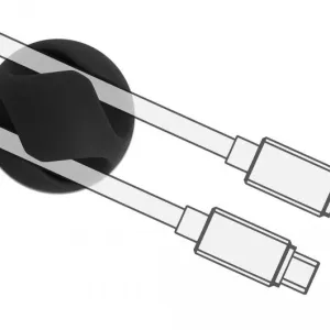 Органайзер за кабели Delock, Самозалепващ, 10 бр. в опаковка, Черен