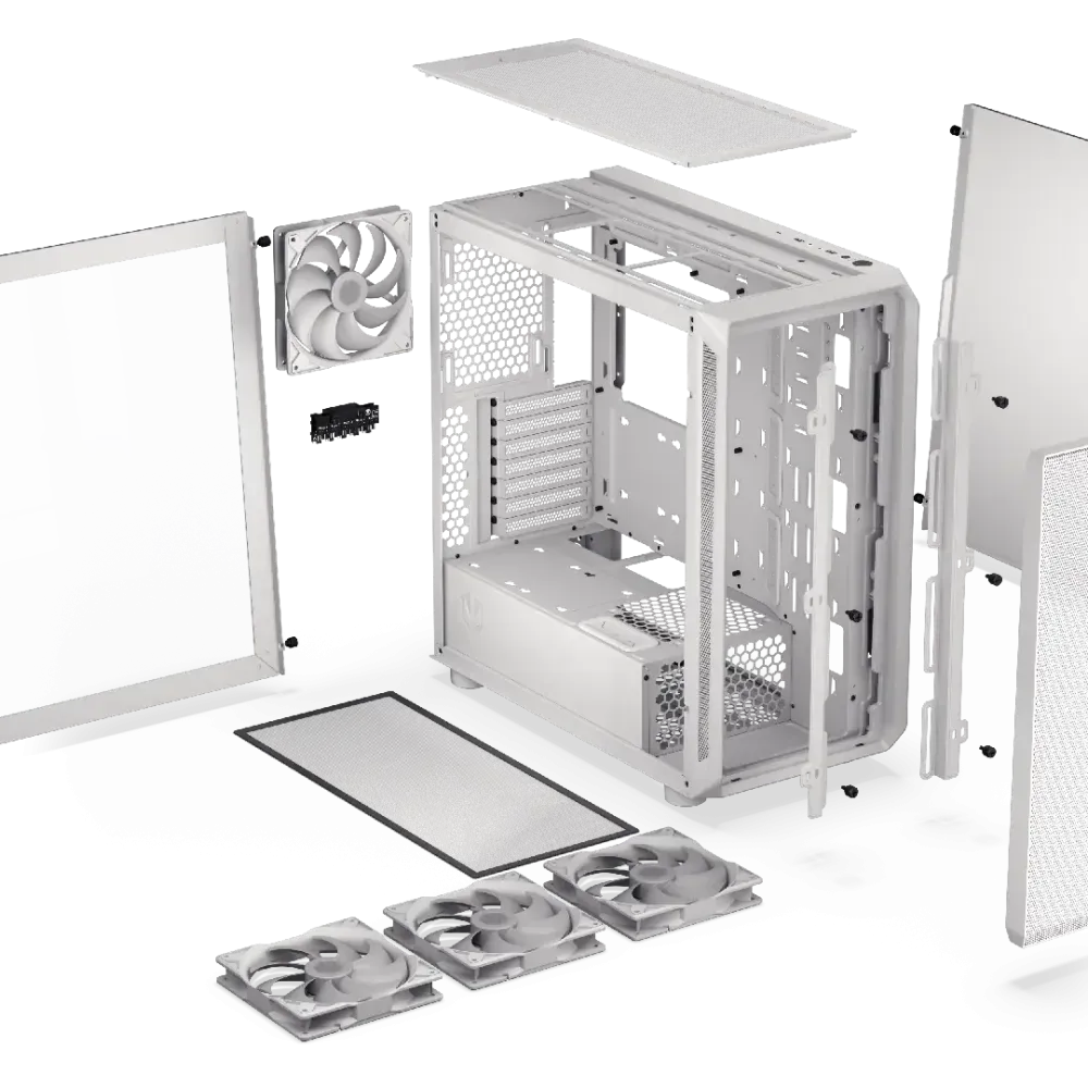 Кутия ENDORFY ARX 700 ARGB White - Middle Tower