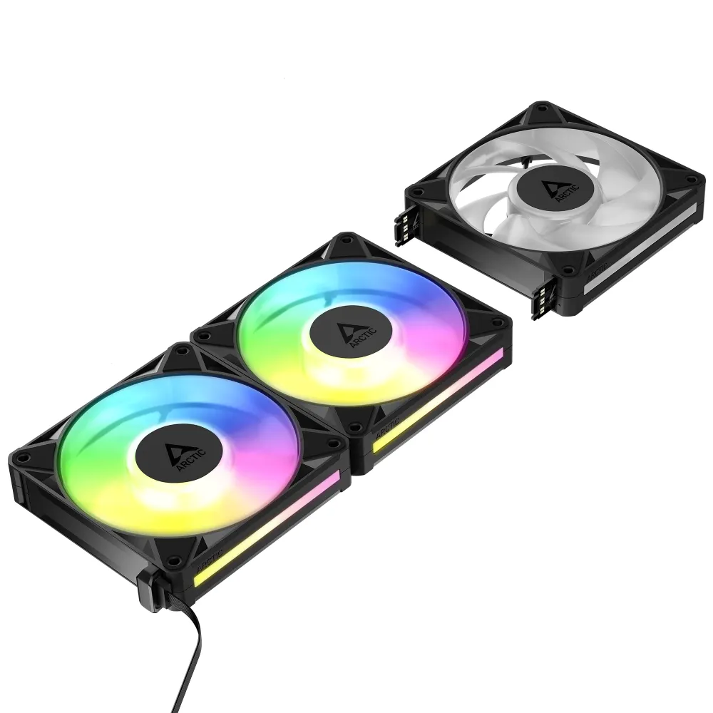 Комплект вентилатори ARCTIC BioniX P14 A-RGB PWM 140mm Daisy Chain - Черен Комплект вентилатори ARCTIC BioniX P14 A-RGB PWM 140mm Daisy Chain - Черен