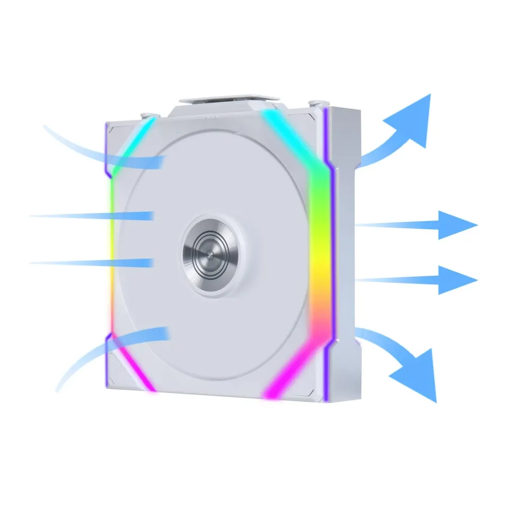 Вентилатор Lian Li UNI FAN SL Wireless ARGB PWM - 120 mm Бял