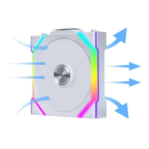 Вентилатор Lian Li UNI FAN SL Wireless ARGB PWM - 120 mm Бял