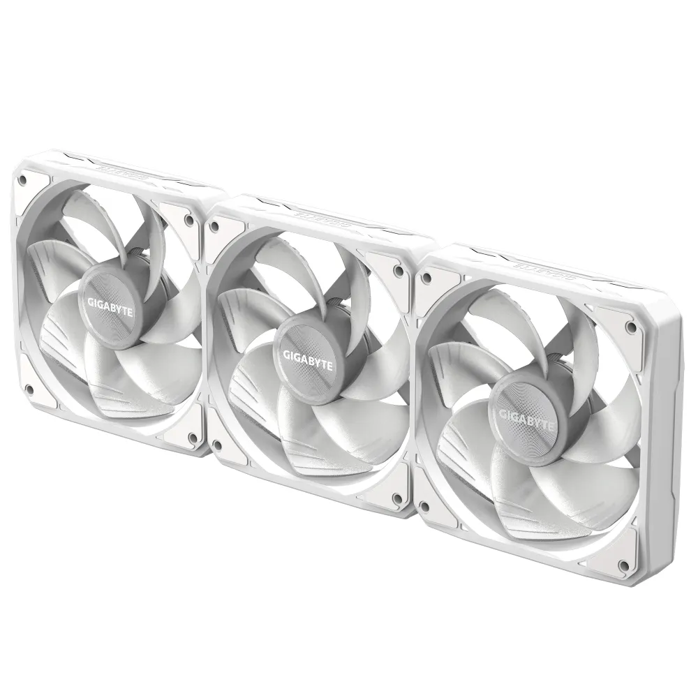 Комплект вентилатори 3-Pack GIGABYTE AORUS EZ CHAIN RVS FAN 120 ICE, 120x120x25mm ARGB