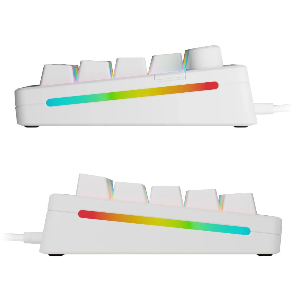 Геймърска механична клавиатура Glorious GMMK 3 65% White - Fox Linear Switches