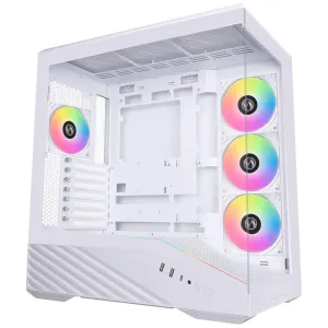 Кутия Lian Li Vector V100 ARGB Mid-Tower, Tempered Glass - White