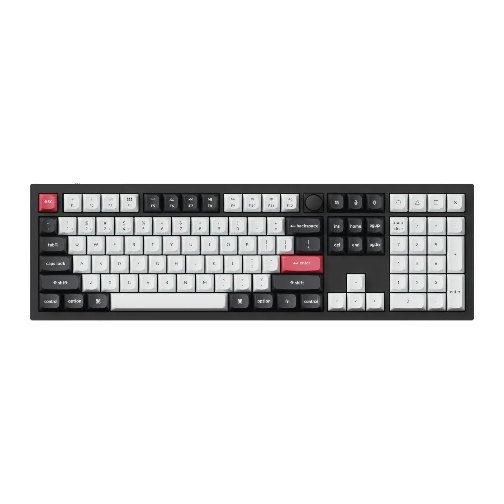 Безжична механичка клавиатура Keychron Q6 HE QMK Gateron Double-Rail Magnetic Switch - Carbon Black