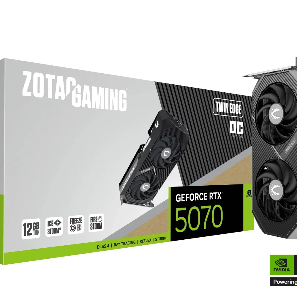 Видео карта ZOTAC GAMING RTX 5070 Twin Ege OC 12GB GDDR7