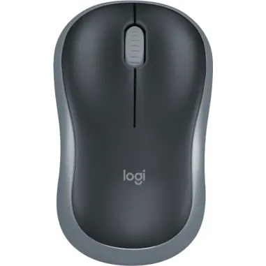 Безжична оптична мишка LOGITECH M185, USB, Сив/Черен