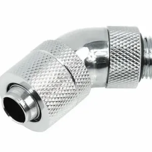 Компресионен фитинг Alphacool HF, 13/10 - G1/4, 45°, Въртящ се, Хром