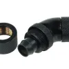 Компресионен фитинг Alphacool, 13/10 - G1/4, 45°, Въртящ се, Черен мат