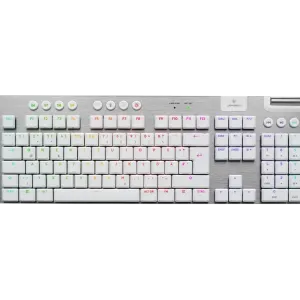 Безжична геймърска механична клавиатура Logitech G915X White Lightspeed - GL Tactile Switch