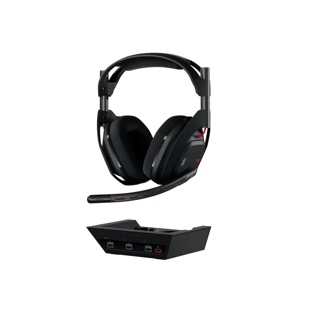 Logitech Astro A50 Lightspeed безжични слушалки с докинг станция, Черни