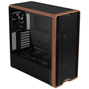 Кутия Lian-Li LANCOOL 217 Mid-Tower, Tempered Glass, Wood-Black