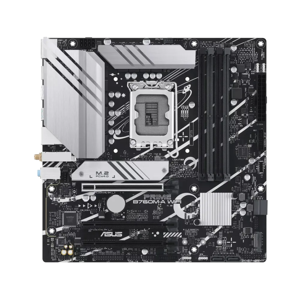 Дънна платка ASUS PRIME B760M-A WIFI DDR5, LGA 1700