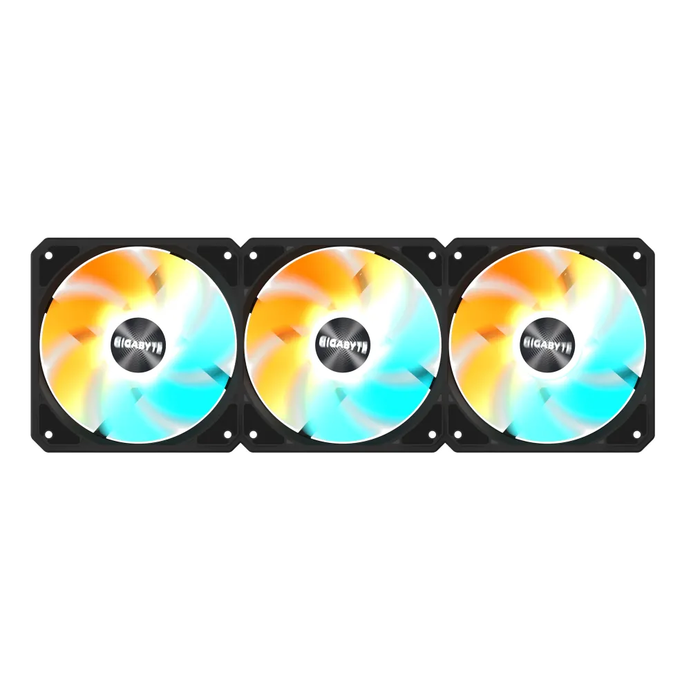 Комплект вентилатори 3-Pack GIGABYTE AORUS EZ CHAIN RVS FAN 120 - 120x120x25mm ARGB