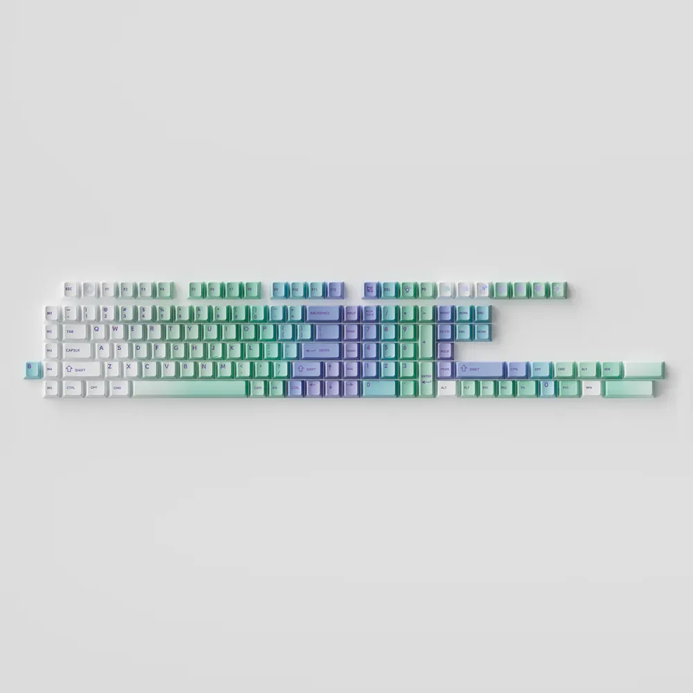 Капачки за механична клавиатура Keychron Cherry Profile Dye-Sub PBT Full Keycap Set - Cloud and Snow