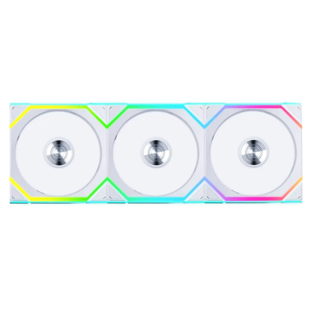 Вентилатори 3бр Lian Li UNI FAN SL Wireless ARGB PWM Reverse Blade - 120 mm Бели + Контролер