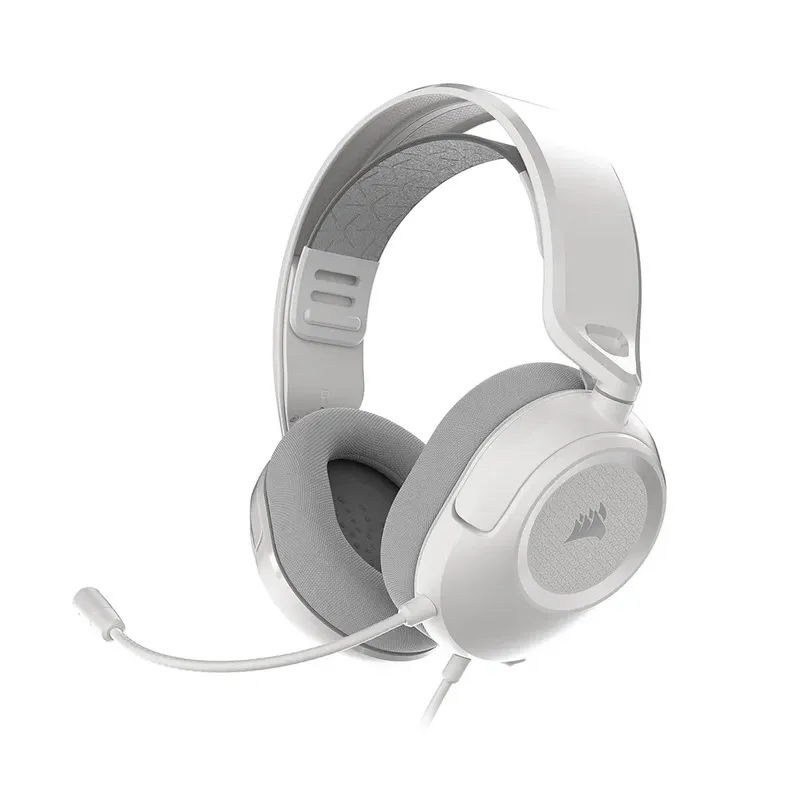 Геймърски слушалки с микрофон Corsair HS35 v3 White