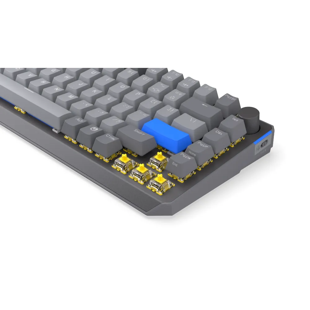 Endorfy механична клавиатура Thock Wireless V2 75%, PBT, Endorfy Yellow switch, US Layout