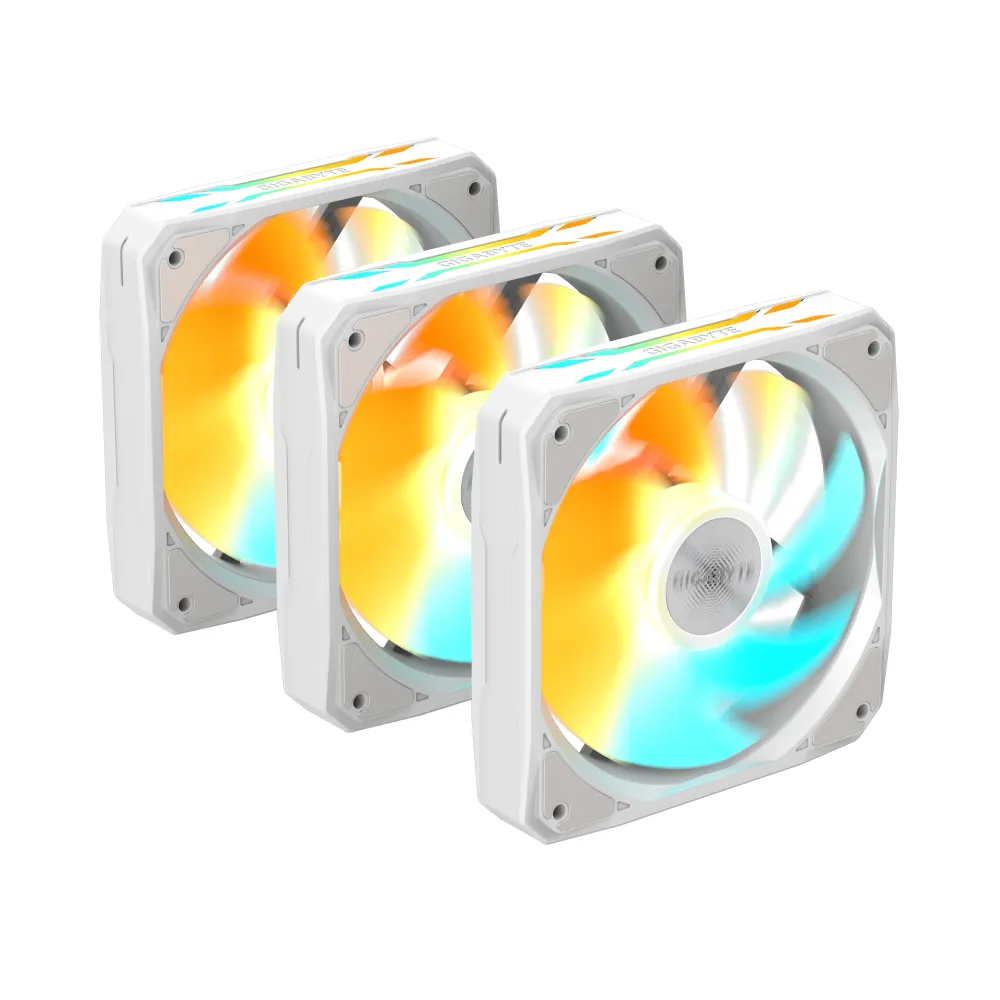 Комплект вентилатори 3-Pack GIGABYTE AORUS EZ CHAIN FAN 120 ICE, 120x120x25mm ARGB