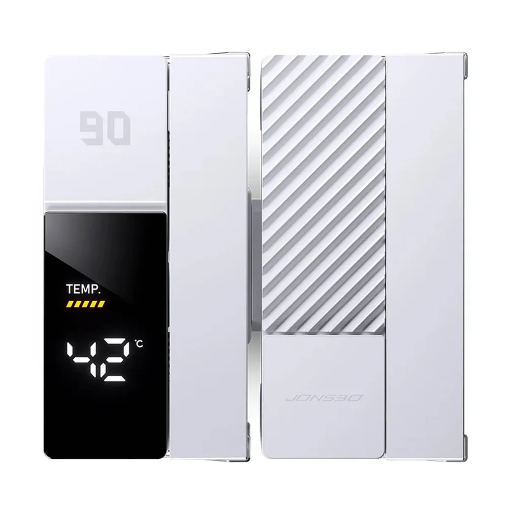 Охладител за процесор Jonsbo CC90 Dual Tower 130mm Display - Бял