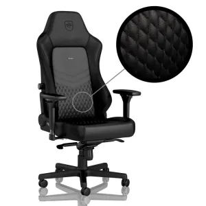 Геймърски стол noblechairs HERO Real Leather, Black Геймърски стол noblechairs HERO Real Leather, Black