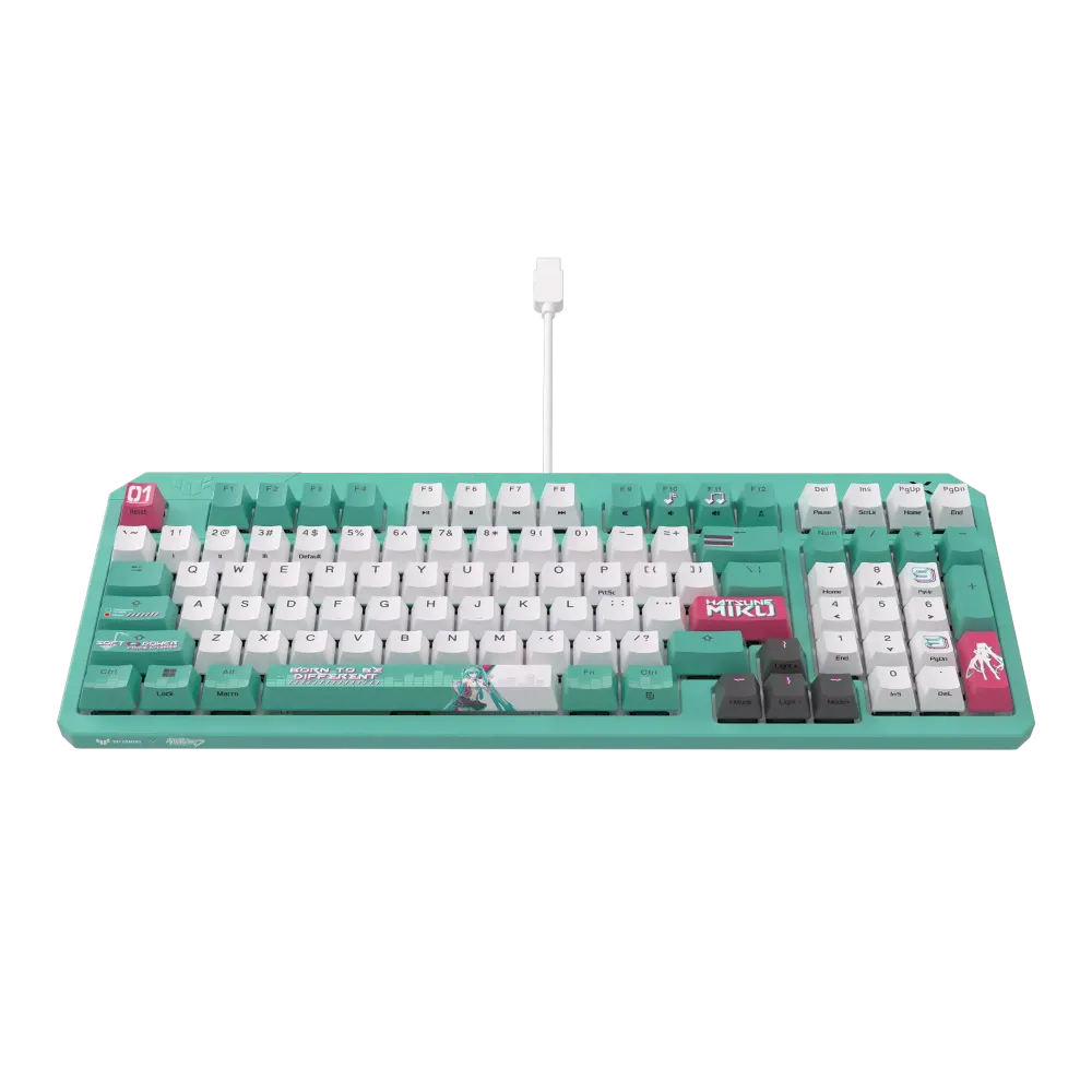 Геймърска клавиатура ASUS TUF Gaming K3 Gen II Hatsune Miku Edition - Optical Mechanical Switch