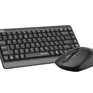Комплект клавиатура и мишка A4TECH Fstyler FGS1110Q, Безжичен, Сива