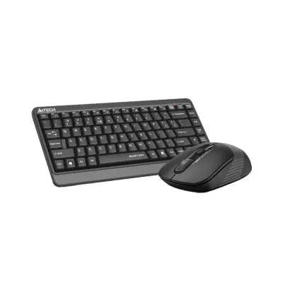 Комплект клавиатура и мишка A4TECH Fstyler FGS1110Q, Безжичен, Сива