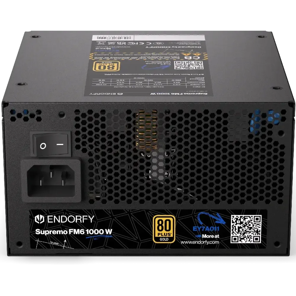Захранващ блок Endorfy Supremo FM6 1000W 80+ Gold, PCIe 5.1 - Fully Modular