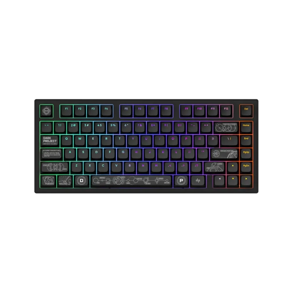 Геймърскa безжична клавиатура Dark Project ALU81A Terra Nova V2 Black RGB