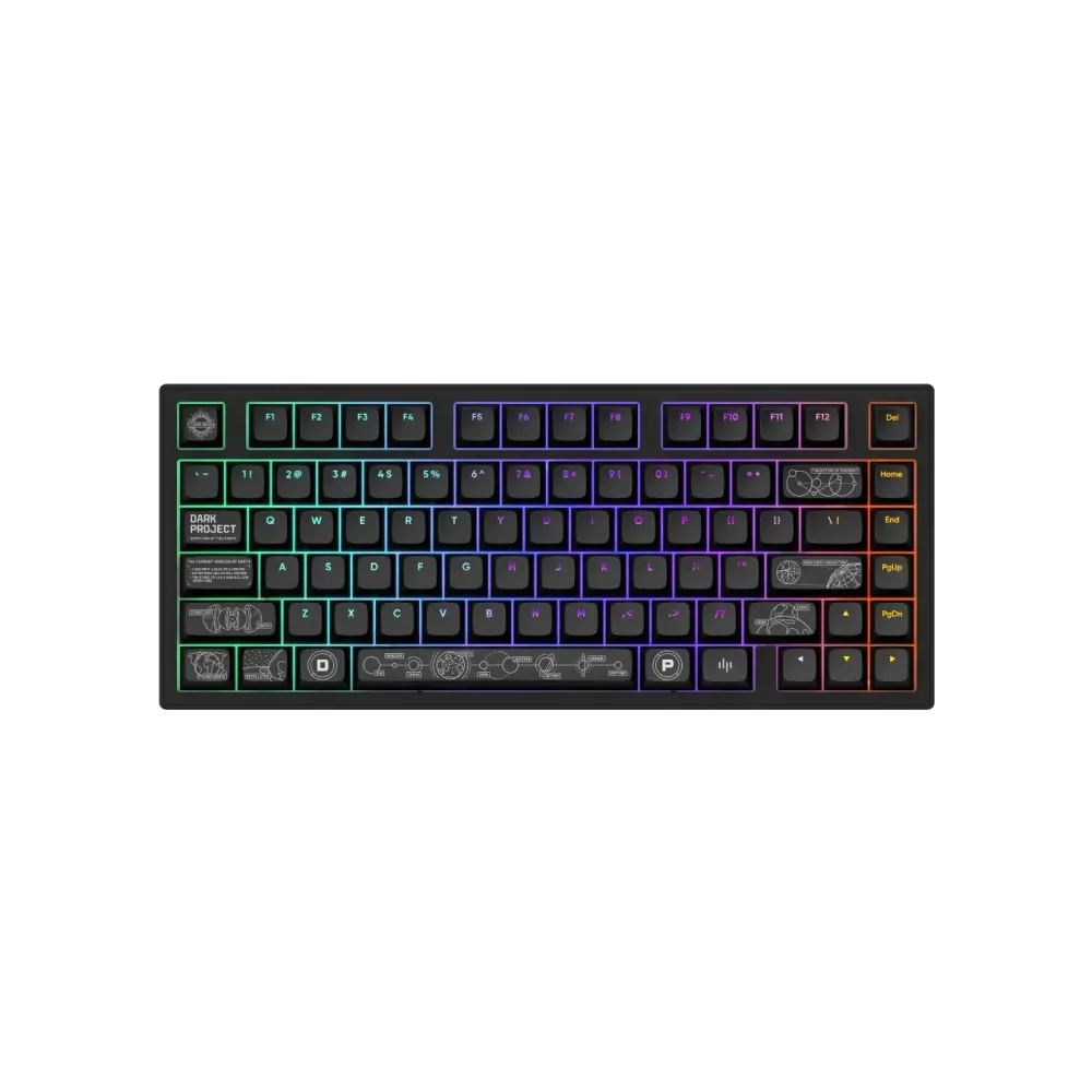 Геймърскa безжична клавиатура Dark Project ALU81A Terra Nova V2 Black RGB