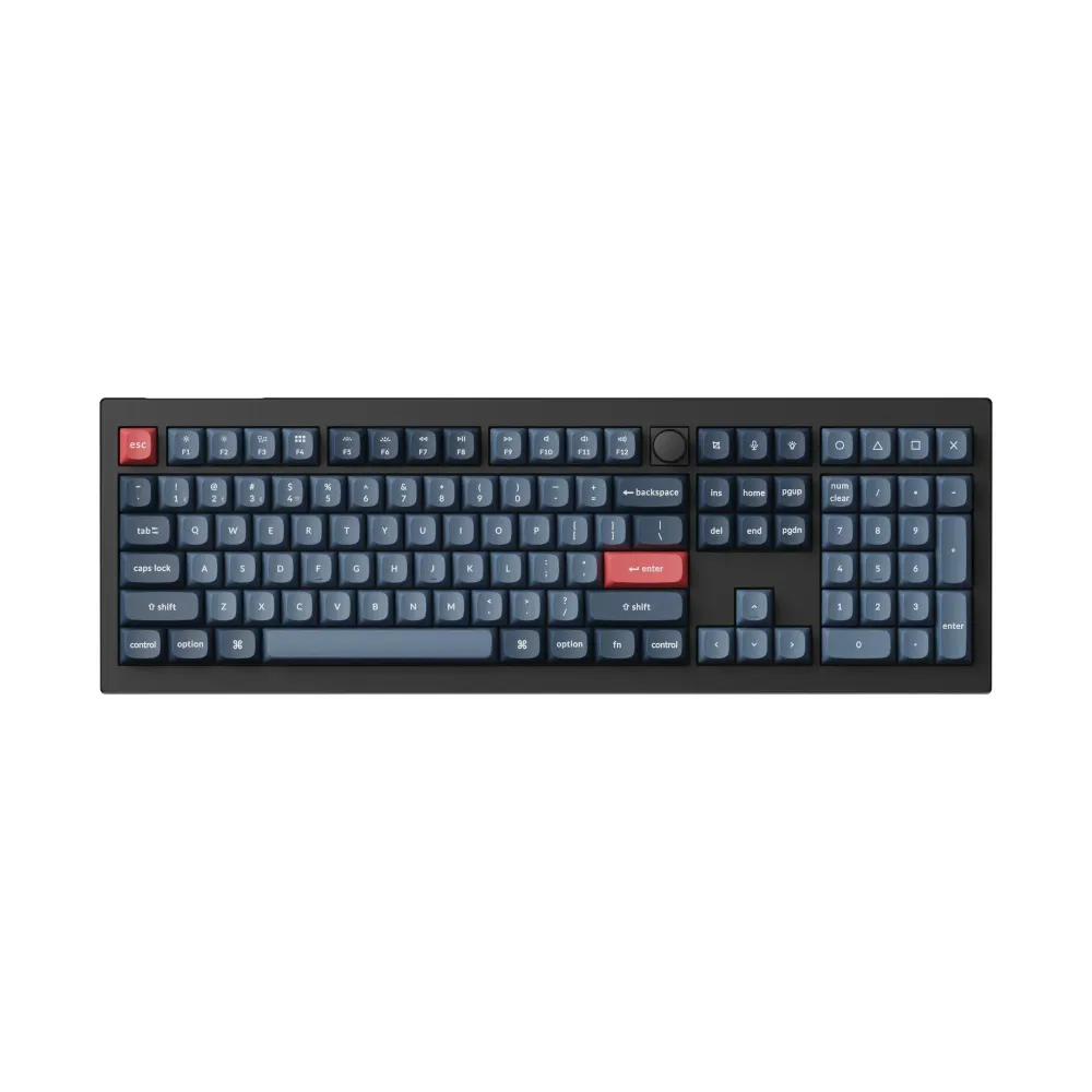 Механична клавиатура Keychron V6 MAX QMK Carbon Black - Wireless, Full-Size