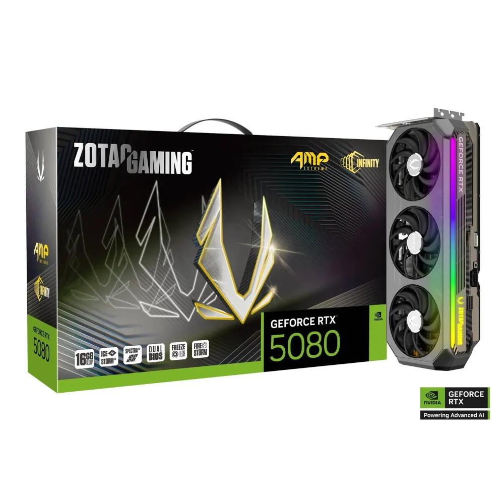 Видео карта ZOTAC GAMING RTX 5080 AMP Extreme Infinity 16GB GDDR7