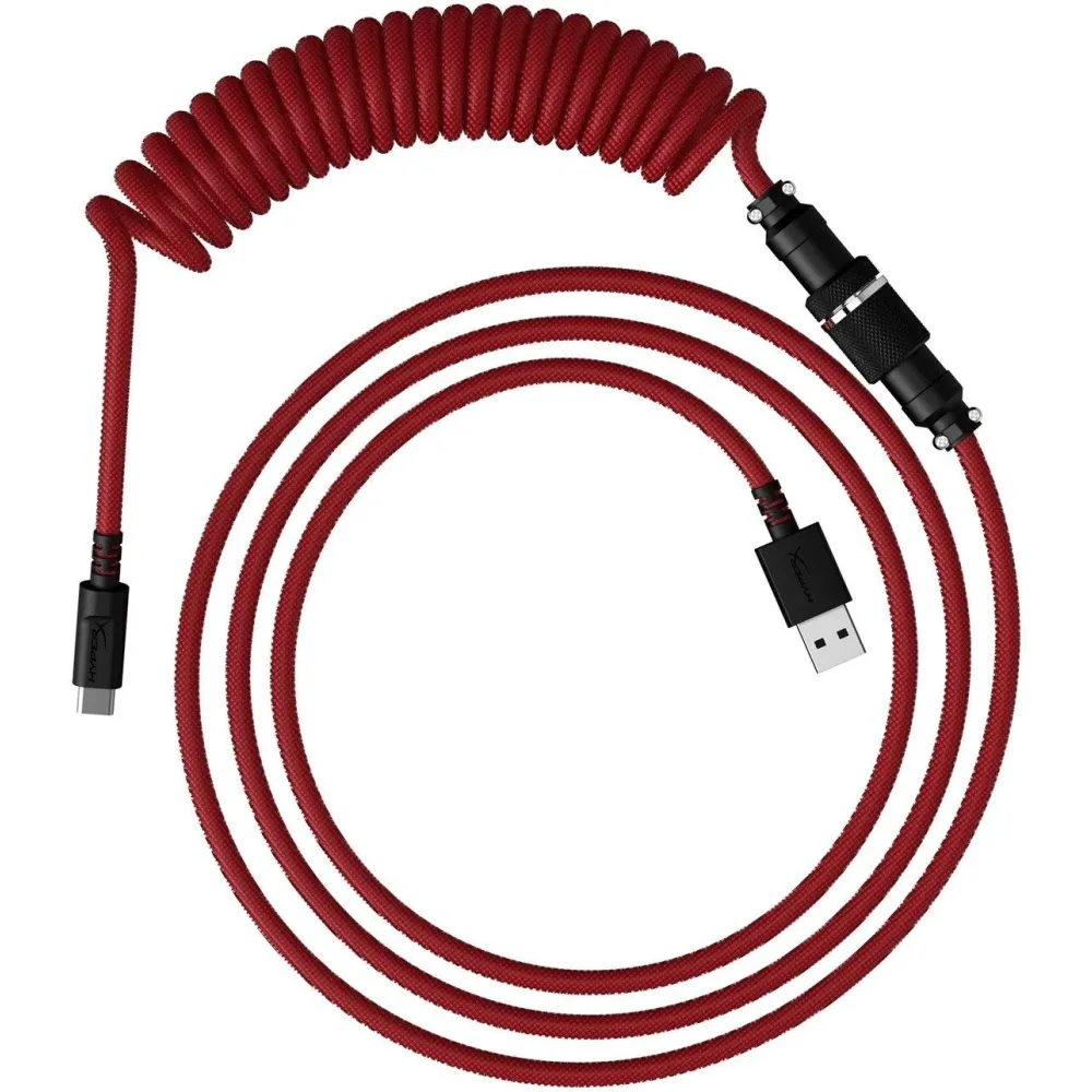 Кабел за клавиатура HyperX Coiled Cable USB-C Red-Black Кабел за клавиатура HyperX Coiled Cable USB-C Red-Black