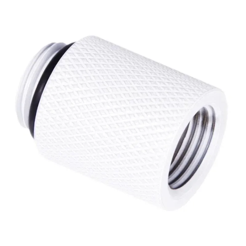 Удължител Alphacool Eiszapfen, 20 mm, G1/4 вънжна към G1/4 вътрешна резба, Бял