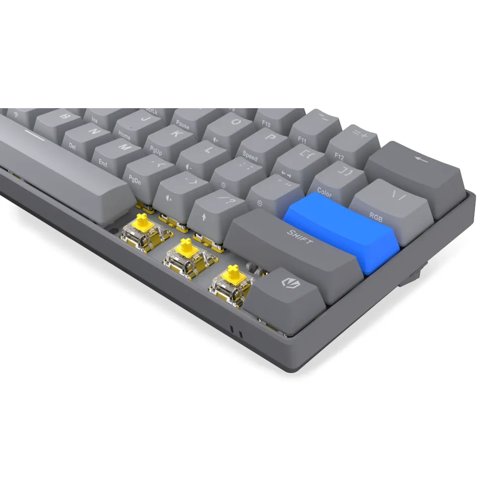 Endorfy механична клавиатура Thock Wireless V2 Compact, PBT, Endorfy Yellow, US Layout