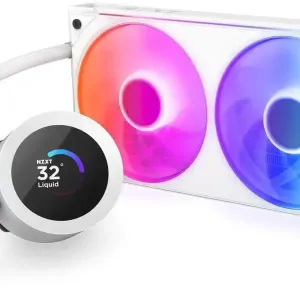 Охладител за процесор NZXT Kraken Plus 240 RGB LCD Display - White
