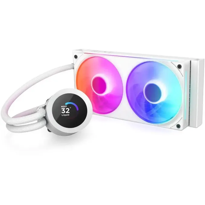 Охладител за процесор NZXT Kraken Plus 240 RGB LCD Display - White