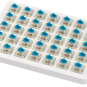 Суичове за механична клавиатура Keychron Cherry MX, Blue, RGB, Switch Set 35 броя