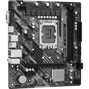 Дънна платка ASRock H610M-HVS/M.2 R2.0, LGA1700, DDR4, mATX Дънна платка ASRock H610M-HVS/M.2 R2.0, LGA1700, DDR4, mATX
