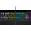 Геймърскa мембранна клавиатура Corsair K55 RGB Pro, USB