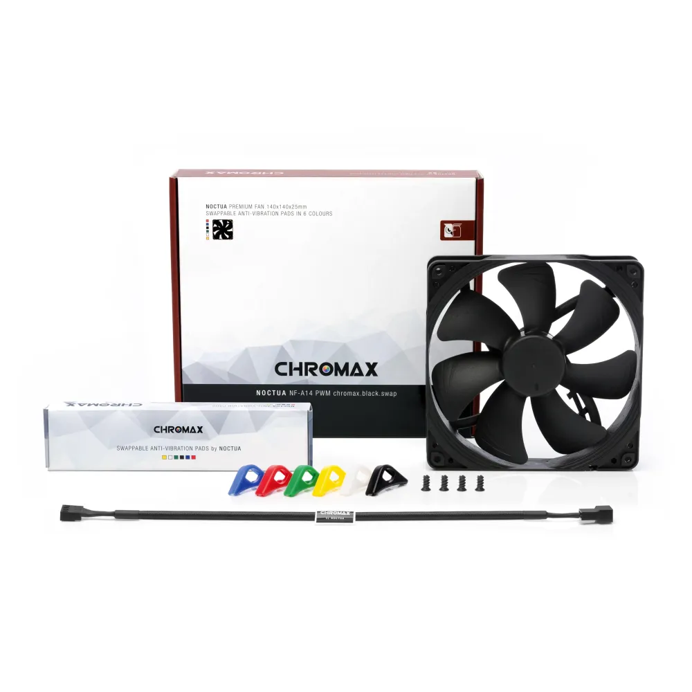 Вентилатор Noctua 140mm NF-A14 PWM Chromax.black.swap Вентилатор Noctua 140mm NF-A14 PWM Chromax.black.swap