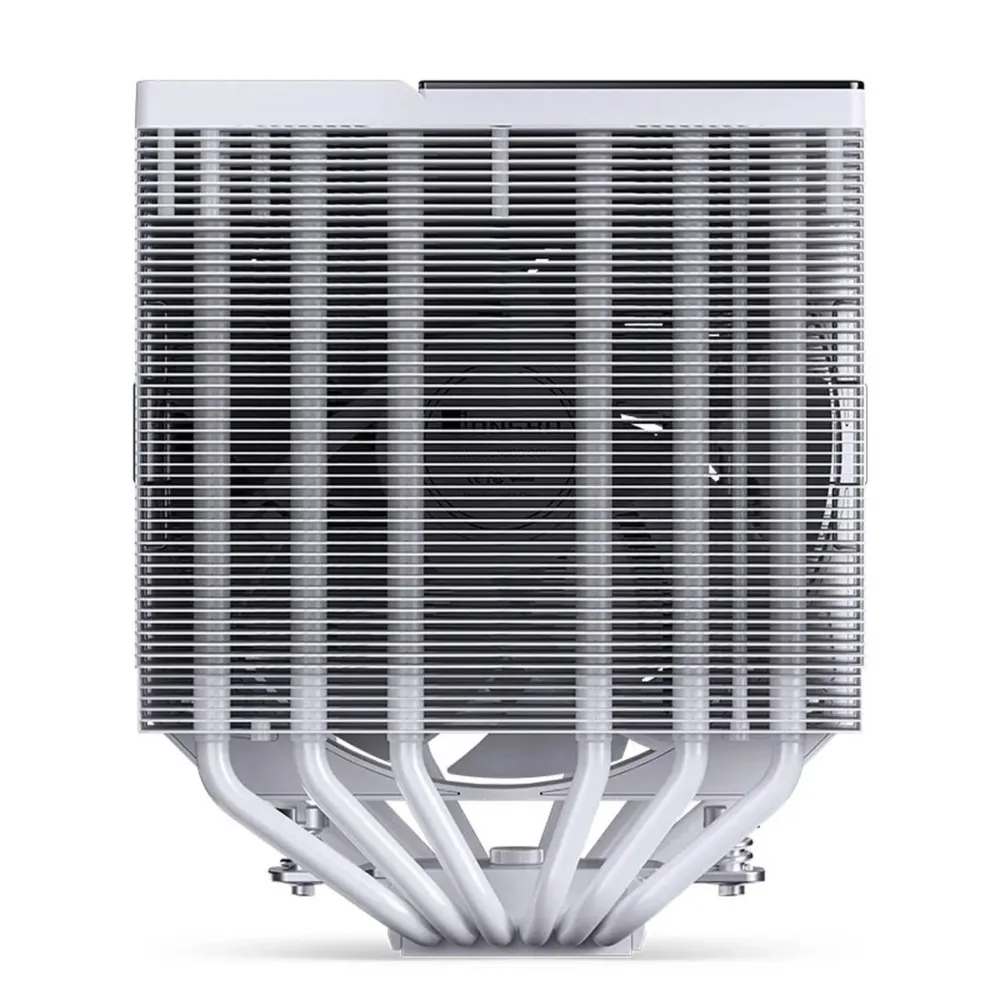 Охладител за процесор Jonsbo CC90 Dual Tower 130mm Display - Бял