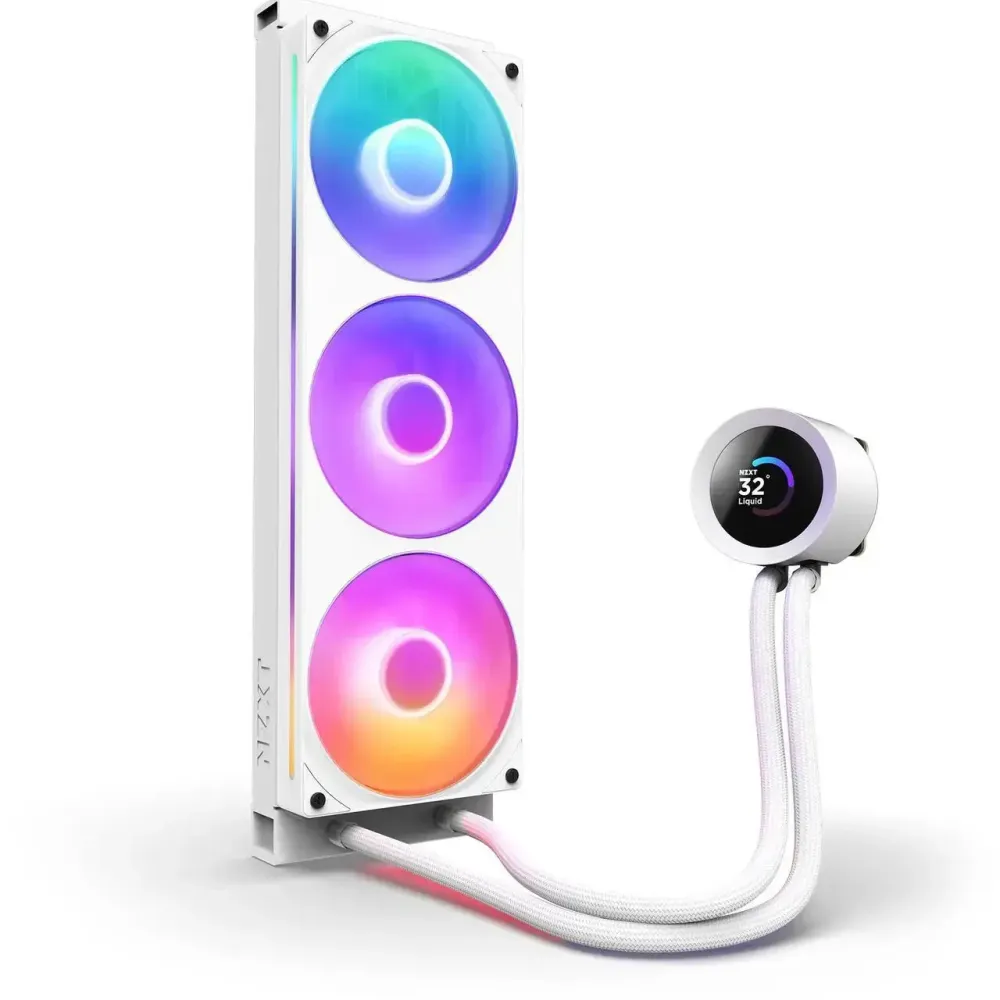 Охладител за процесор NZXT Kraken Plus 360 RGB LCD Display - White