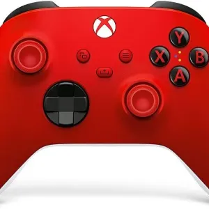 Геймърски контролер Microsoft, За Xbox, Безжичен, Червен