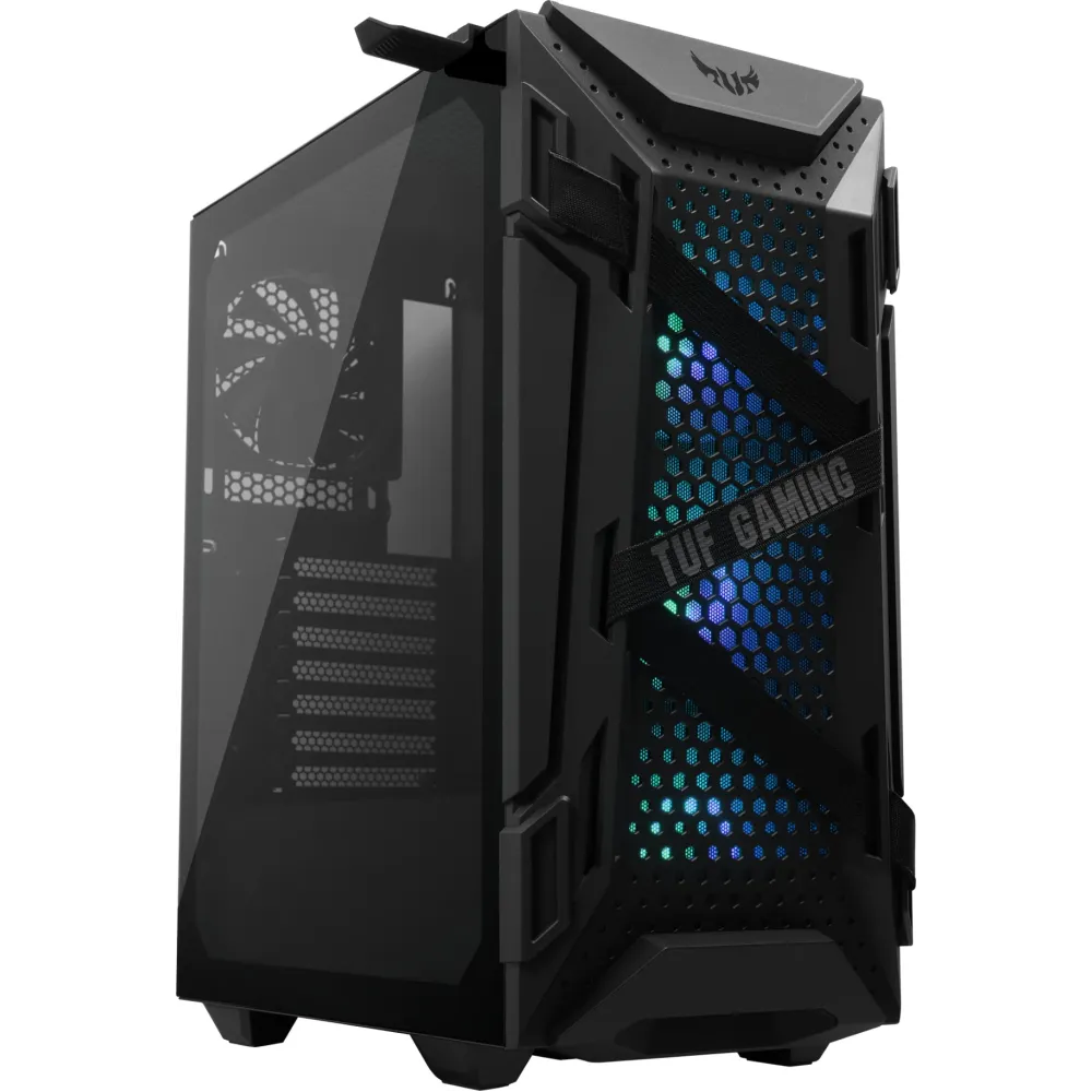 Кутия ASUS TUF Gaming GT301, Mid-Tower, Aura Sync ARGB, Черна Кутия ASUS TUF Gaming GT301, Mid-Tower, Aura Sync ARGB, Черна