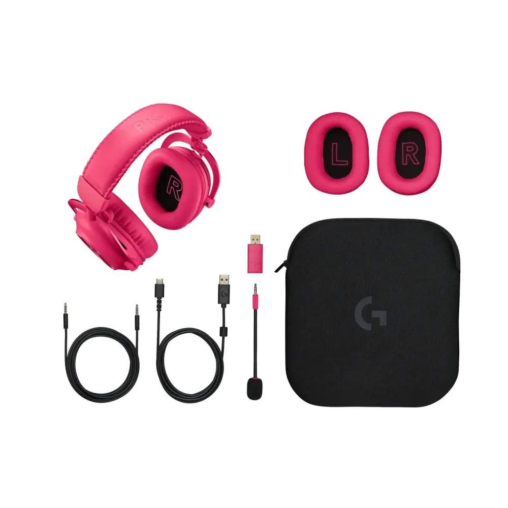 Безжични Геймърски слушалки Logitech PRO X 2 Magenta Безжични Геймърски слушалки Logitech PRO X 2 Magenta